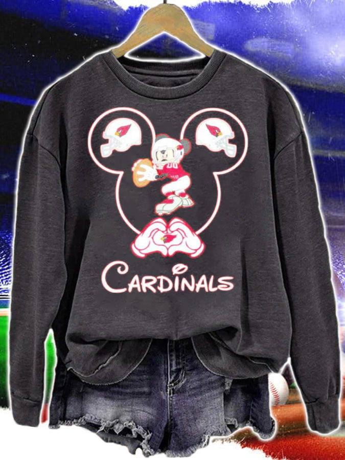 Mickey Mouse Love Arizona Cardinals Shirt