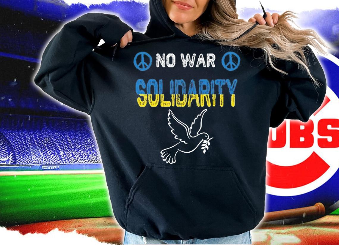 No War Solidarity America with Ukraine T-Shirt hoodie