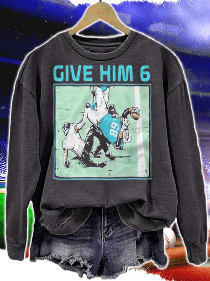 Robert Hunt Dolphins Give Him 6 T-shirt sweatshirt