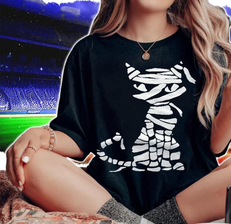 Second mummy Cat Halloween T-shirt woman shirt