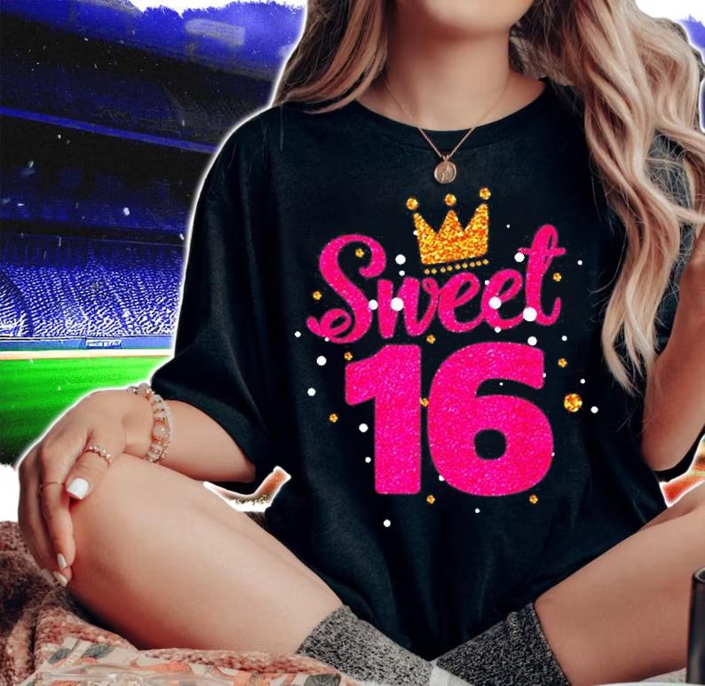 Sweet 16 Birthday Girl T-Shirt woman shirt