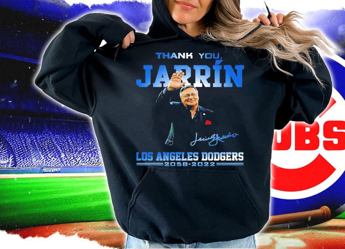 Thank You Jarrin Los Angeles Dodgers 1958-2022 Signatures Shirt
