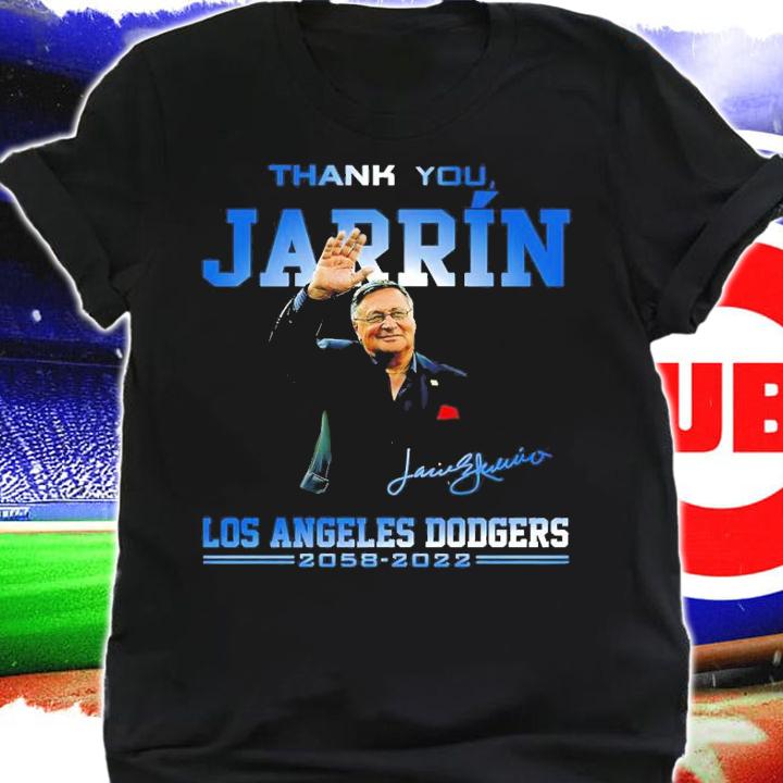 Thank You Jarrin Los Angeles Dodgers 1958-2022 Signatures Shirt