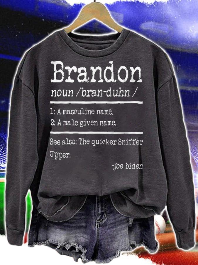 Trending lets Go Brandon Definition Funny Saying T-Shirt sweatshirt