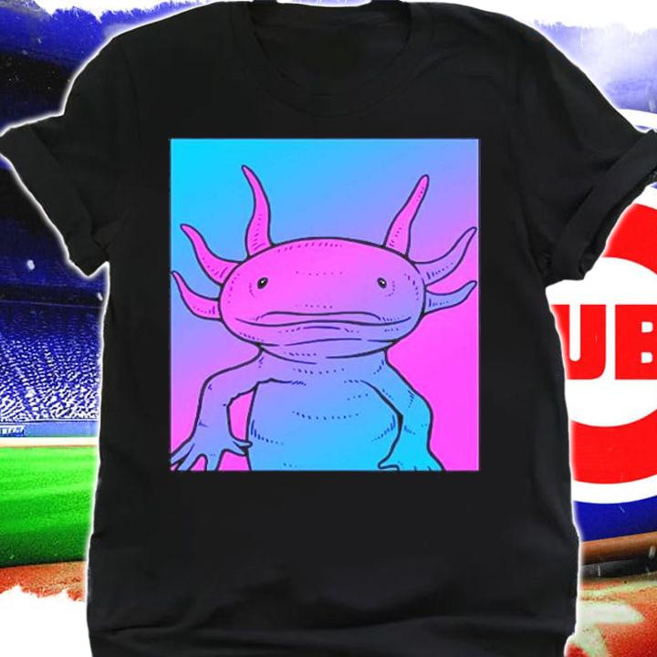 Vaporwave Axolotl Aesthetic  Pastel Goth Salamander T-Shirt shirt