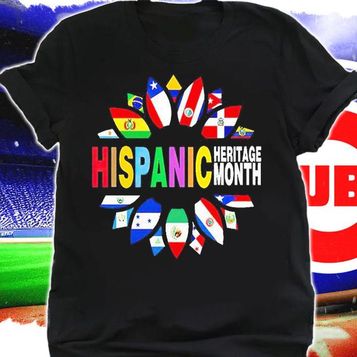 Hispanic Heritage Month Flower t-shirt shirt