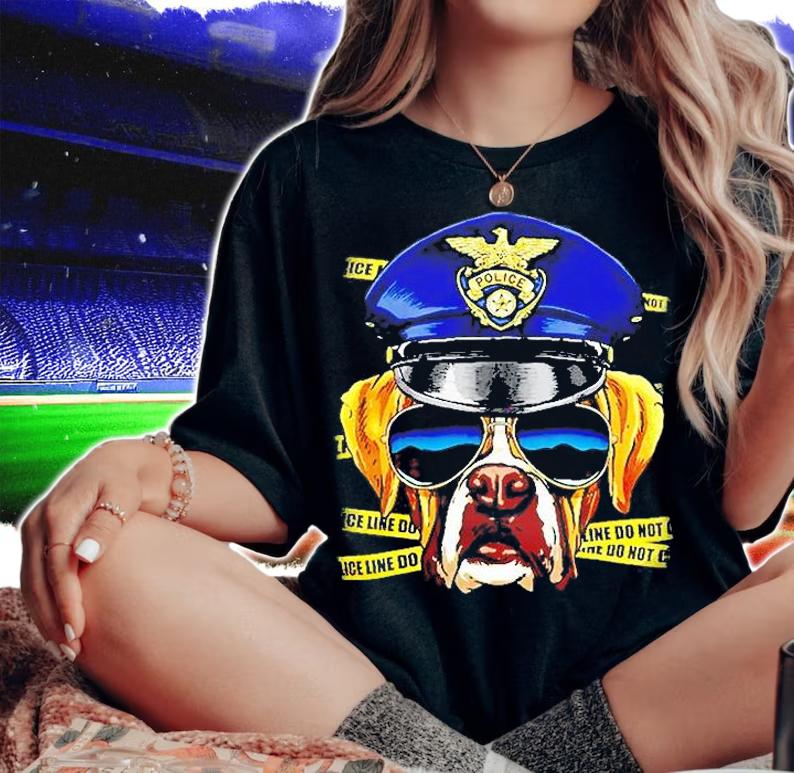 Police K9 Dog Lover Gift T-Shirt woman shirt