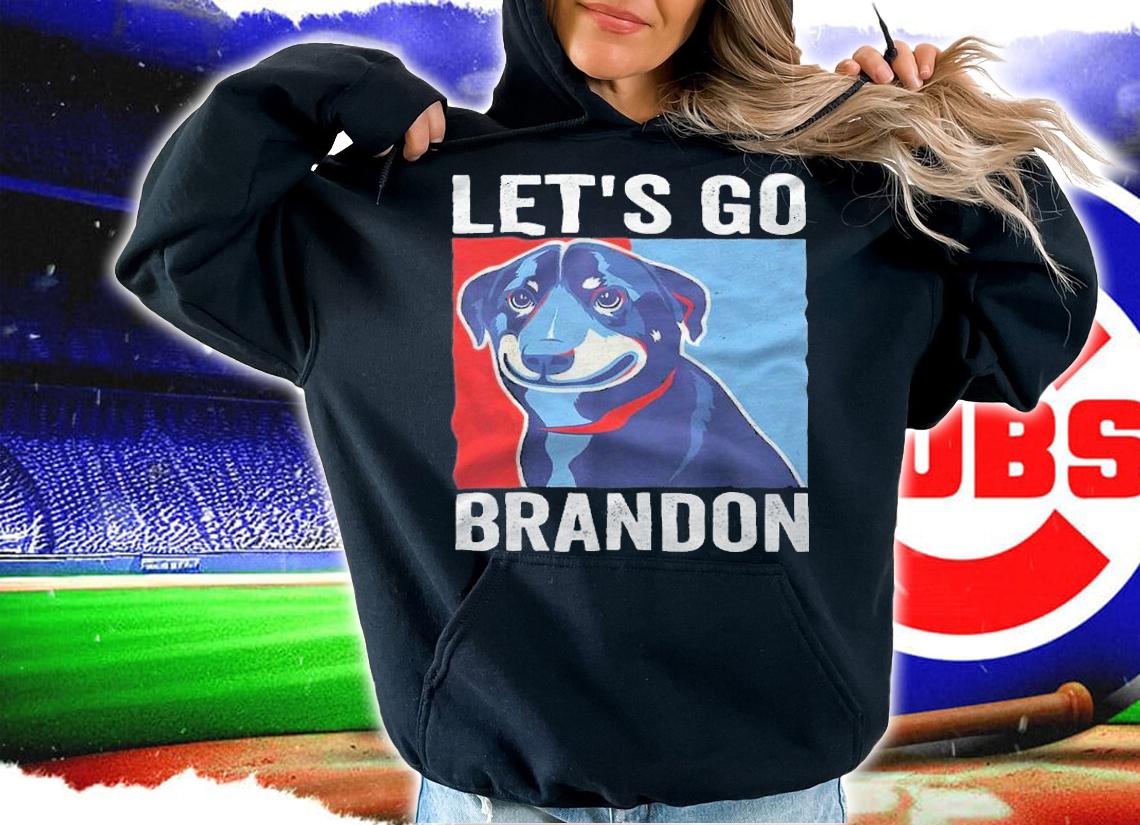 Smiling Dog Let's Go Brandon T-shirt