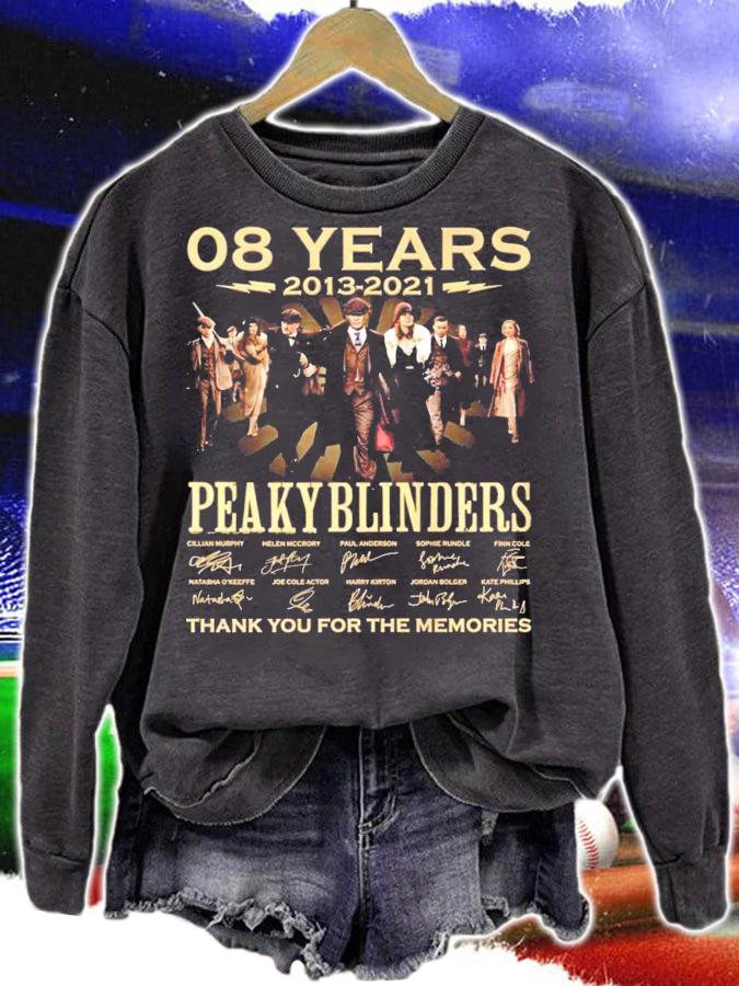 08 years 2013 2021 Peaky Blinders signature t-shirt sweatshirt