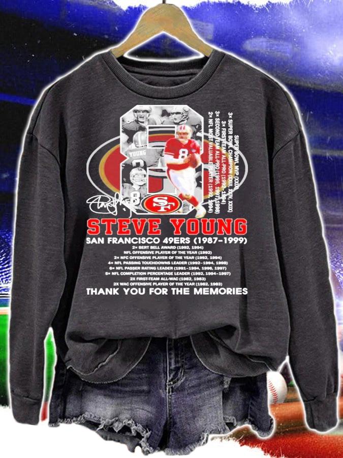 8 Steve Young San Francisco 49ers 1978 1999 t-shirt sweatshirt