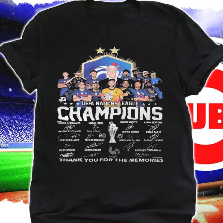 Chelsea UEFA Nations League Champions Signatures Thank You For The Memories Shirt shirt