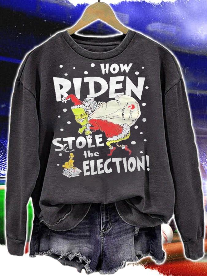 Grinch How Biden Stole The Election Shirt