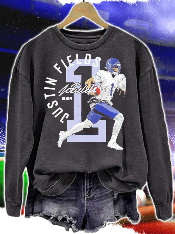 Justin Fields Arc Chicago Football Shirt