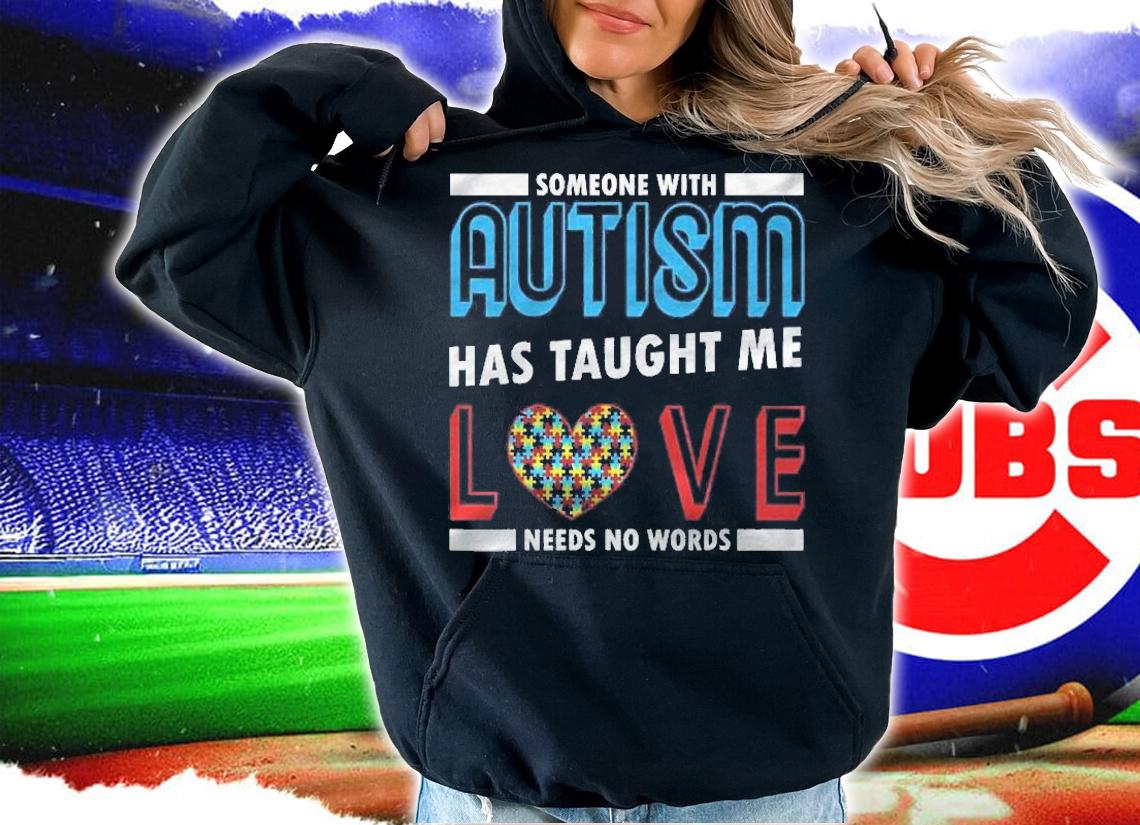 Love Needs No Words Puzzle Heart Cool Autism Awareness Gift Shirt hoodie