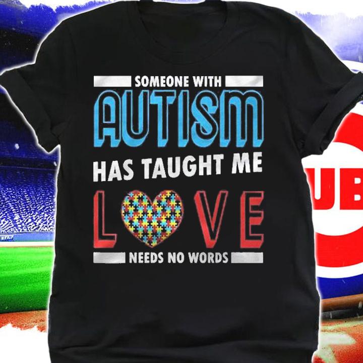 Love Needs No Words Puzzle Heart Cool Autism Awareness Gift Shirt shirt