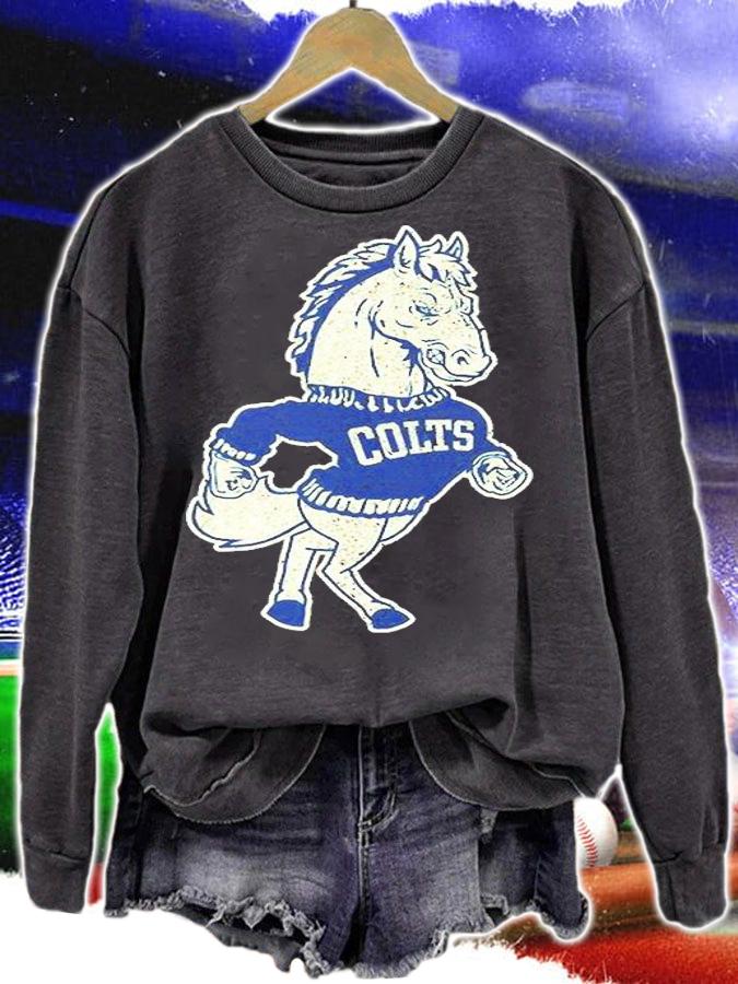 Retro Indianapolis Colts Original Concept Mascot T-Shirt sweatshirt