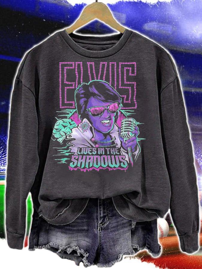 Elvis Lives In The Shadows Shirt sweatshirt