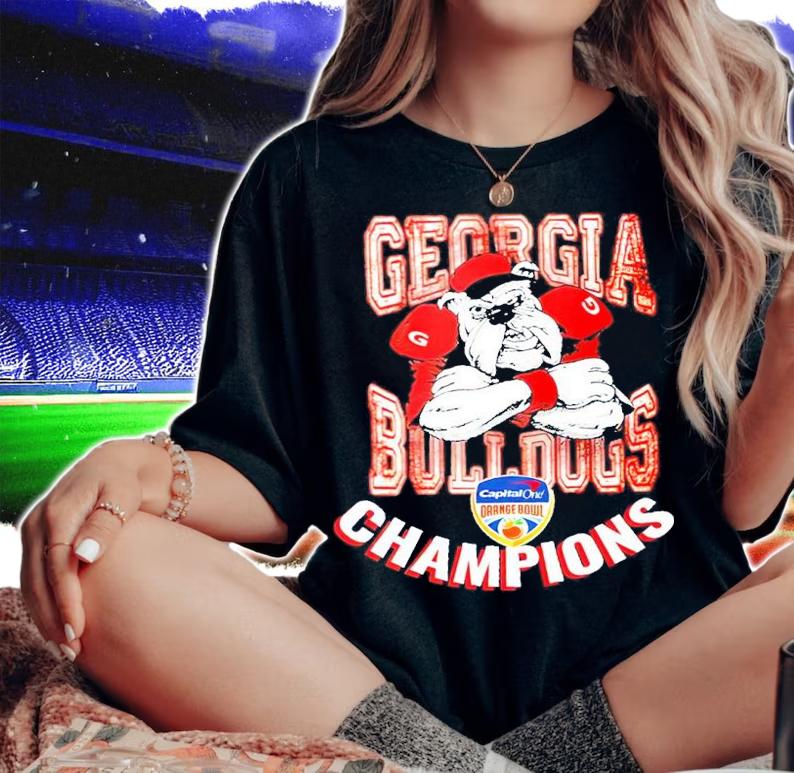Georgia Orange 88th Capital One Orange Bowl Champions College Football Playoff 2021 Shirt woman shirt