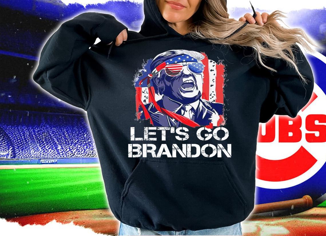 Let's Go Brandon Tee Conservative Anti Liberal US Flag Trump Design T-Shirt hoodie
