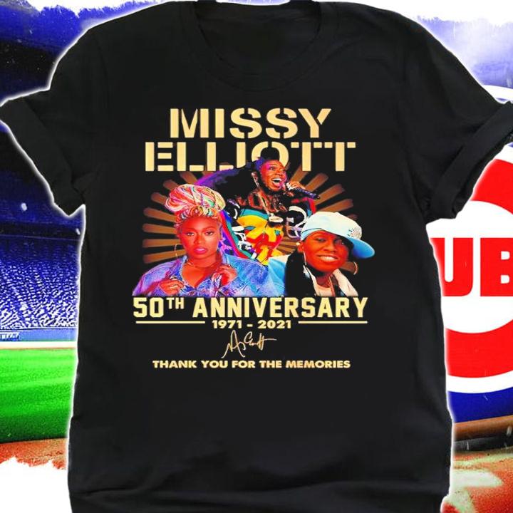 Missy Elliott 50th Anniversary Signatures Thank You For The Memories Shirt