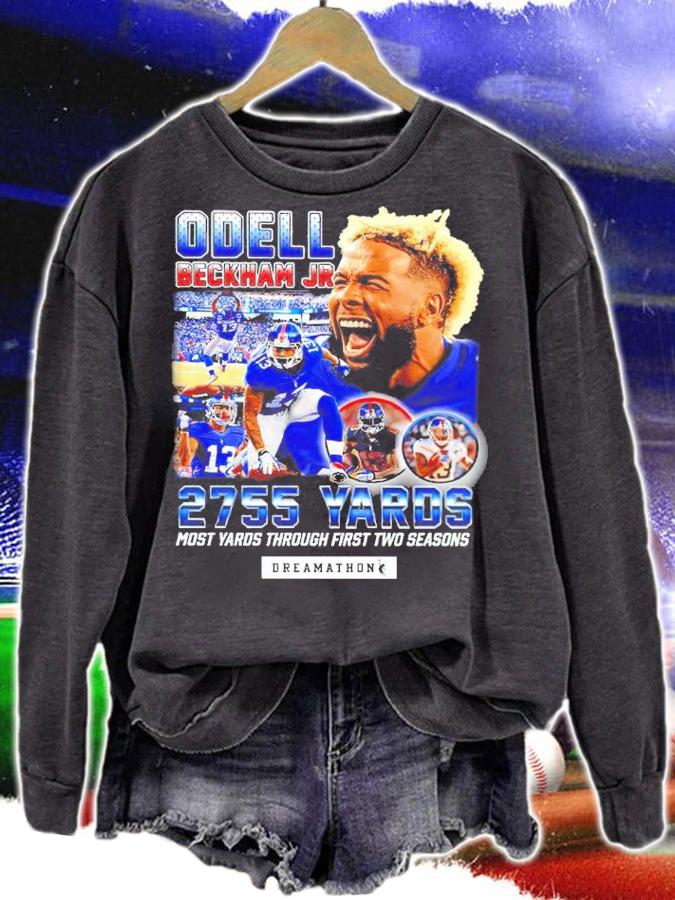 Odell Beckham Jr 2755 Yards Most Yards Through First Two Seasons Shirt sweatshirt
