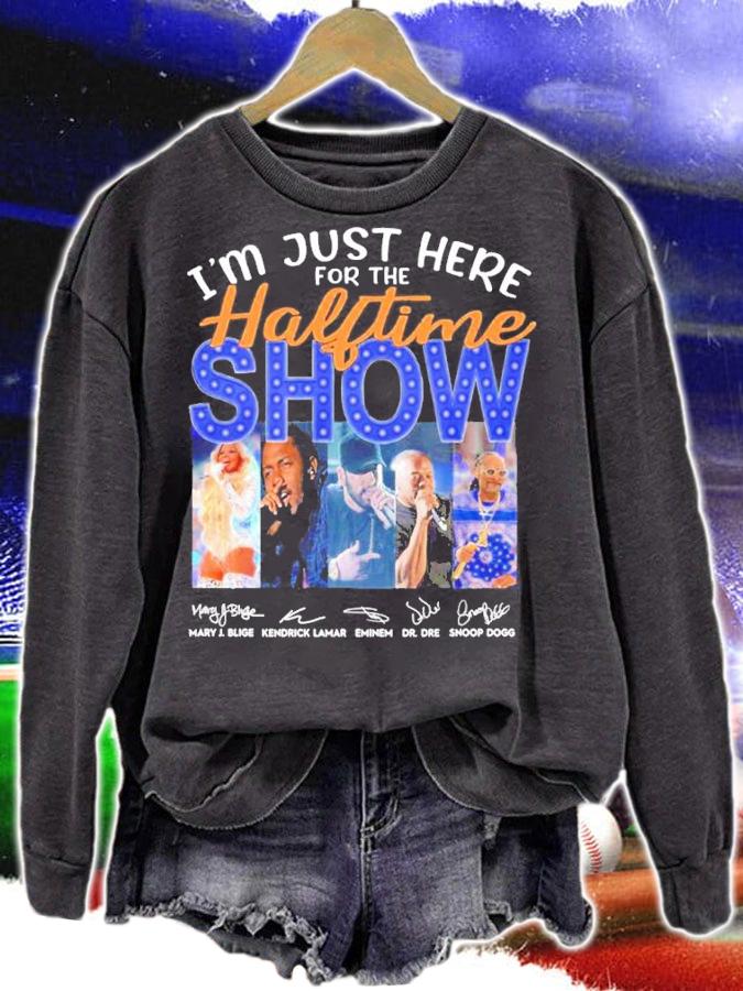 Official I'm Just Here For The Halftime Show Signatures Shirt sweatshirt