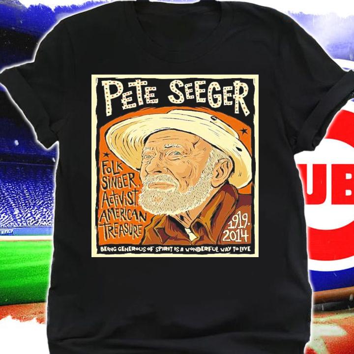 Pete Seeger 1919-2014 Folk Singer Activist American Treasure Shirt shirt