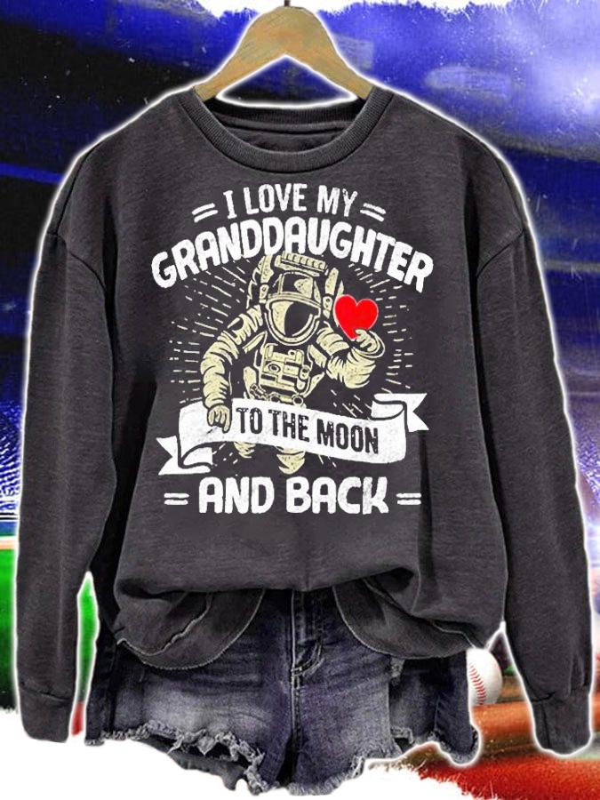 I Love My Granddaughter To The Moon And Back T-Shirt sweatshirt