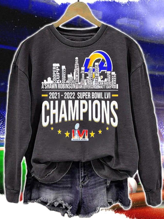 Los Angeles Rams 2021 2022 Super Bowl Lvi Champions T-Shirt sweatshirt