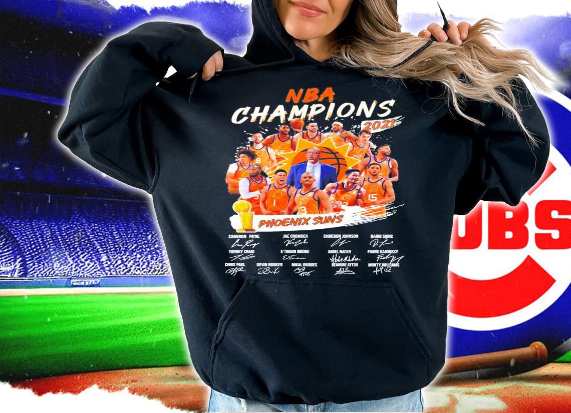 NBA Champions 2021 Phoenix Suns signatures shirt