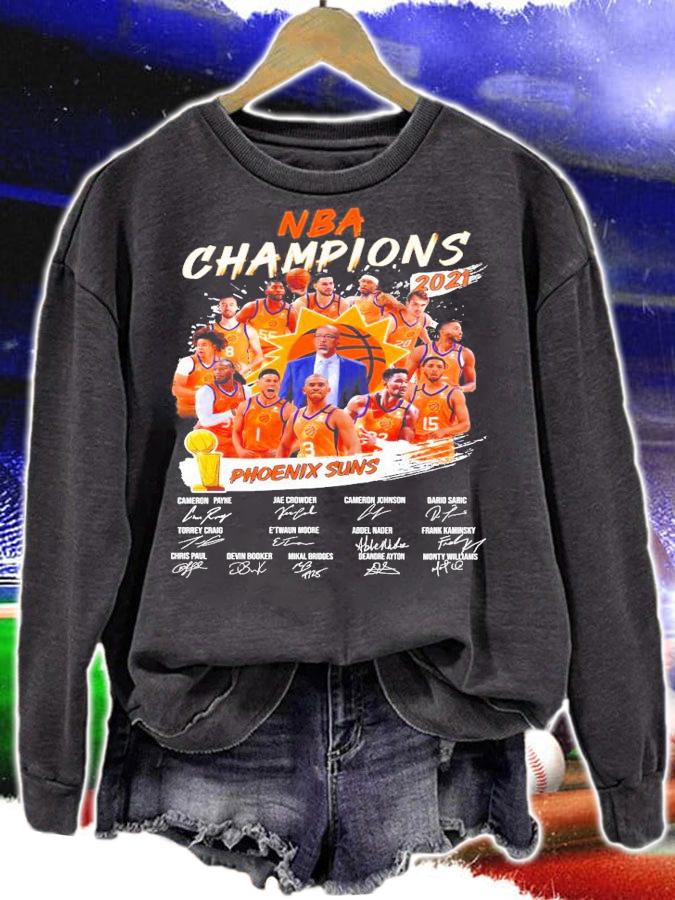 NBA Champions 2021 Phoenix Suns signatures shirt