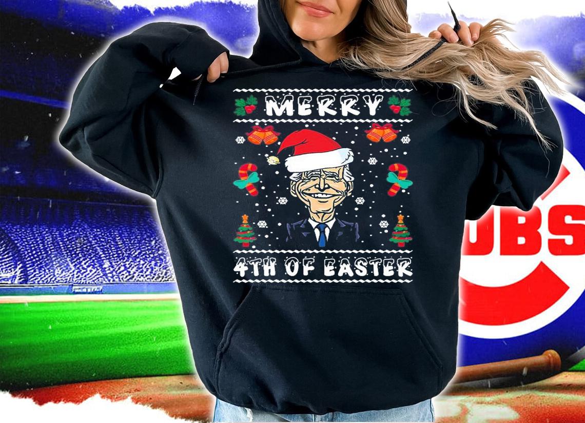 Santa Biden Happy Easter Ugly Christmas T-Shirt