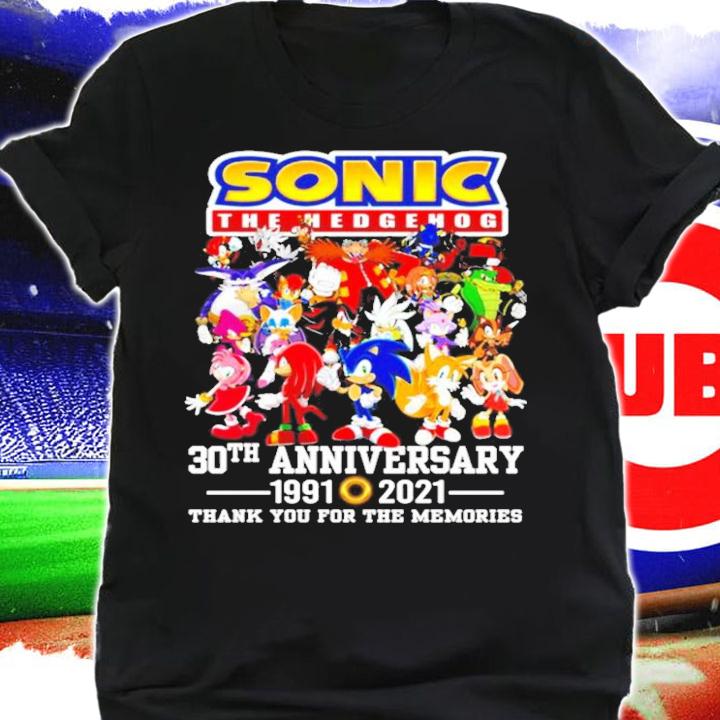 Sonic The Hedgehog 30th anniversary 1991-2021 shirt