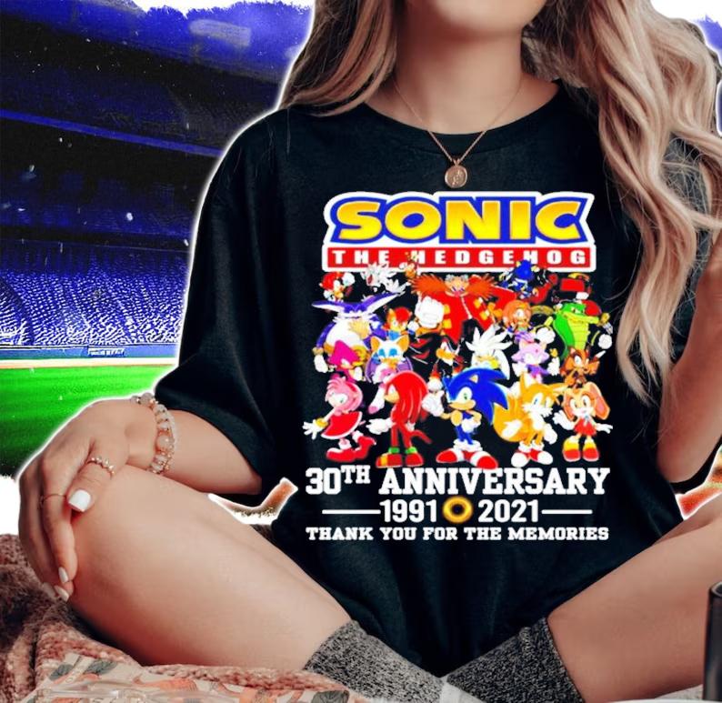 Sonic The Hedgehog 30th anniversary 1991-2021 shirt