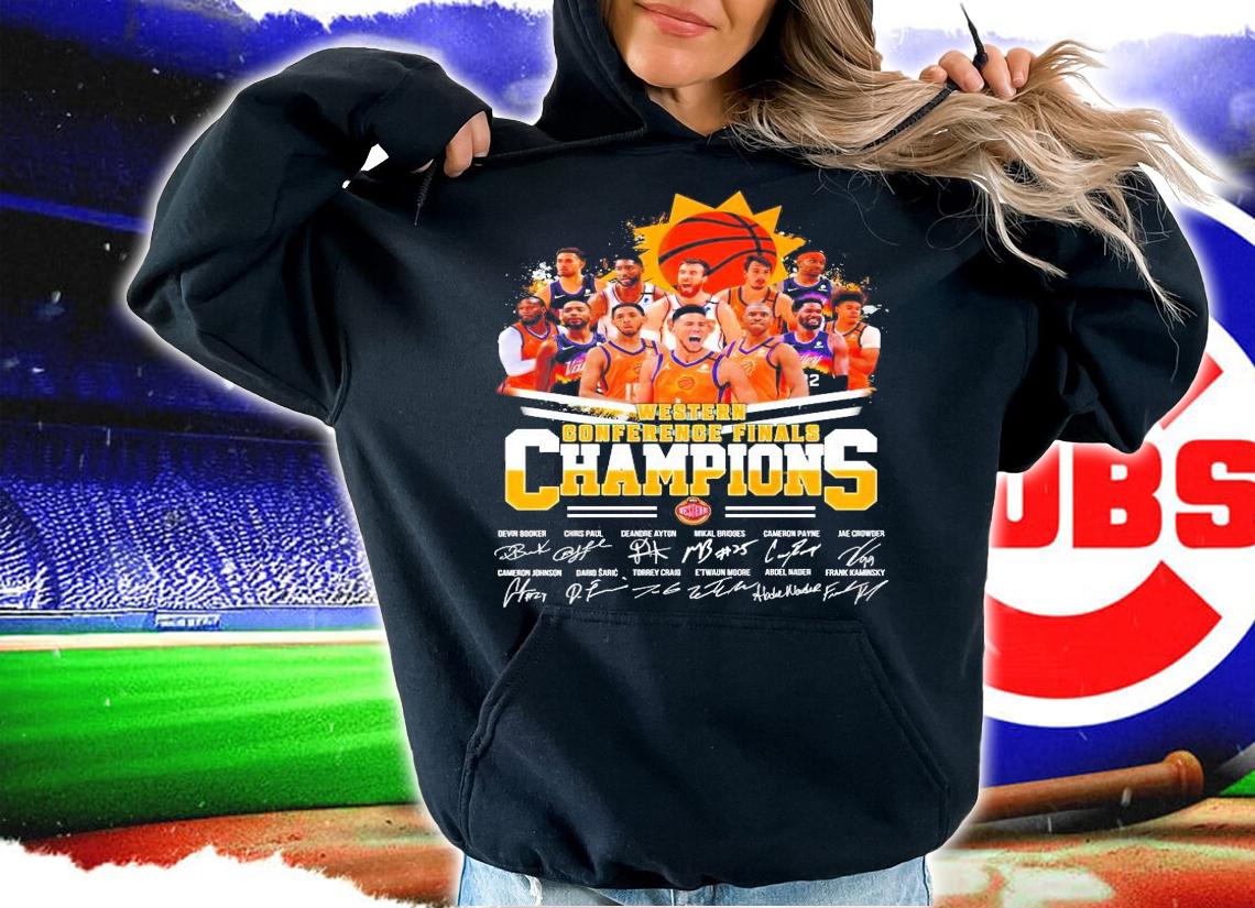 Western Conference Finals Champions Phoenix Suns 2021 signature shirt