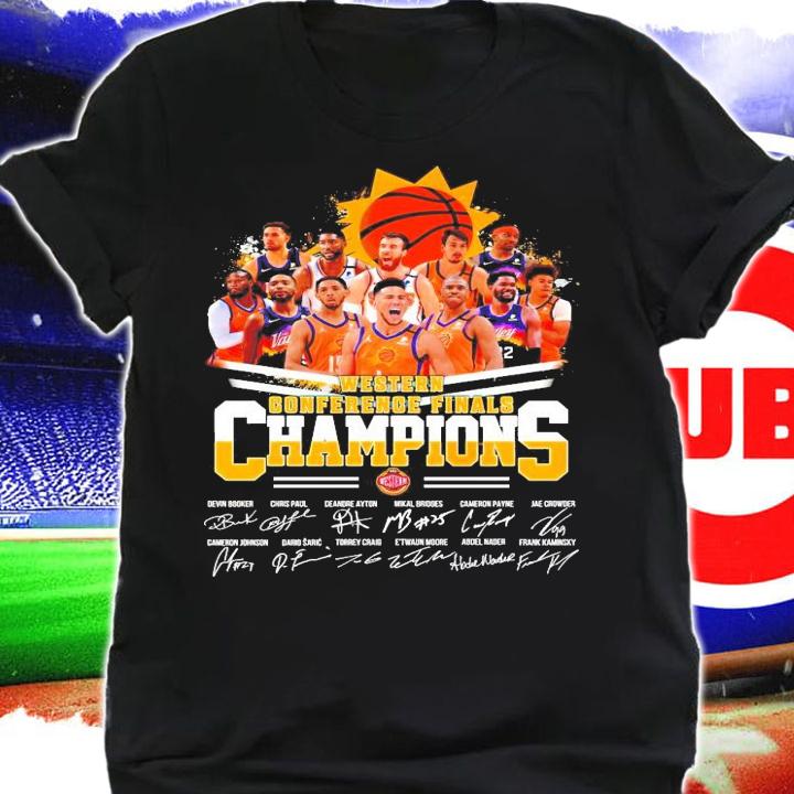 Western Conference Finals Champions Phoenix Suns 2021 signature shirt