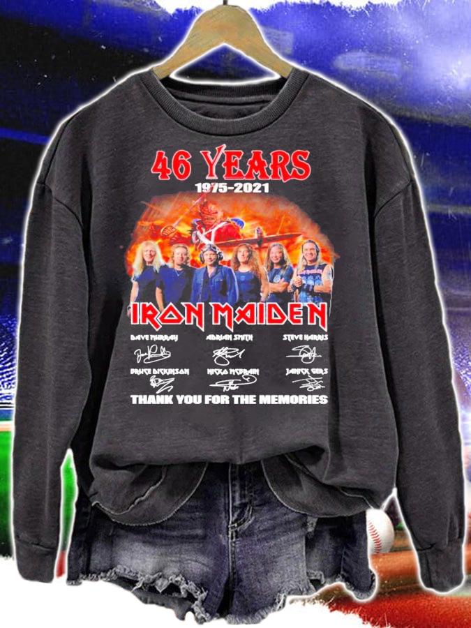 46 years 1975-2021 Iron Maiden thank you for the memories shirt sweatshirt