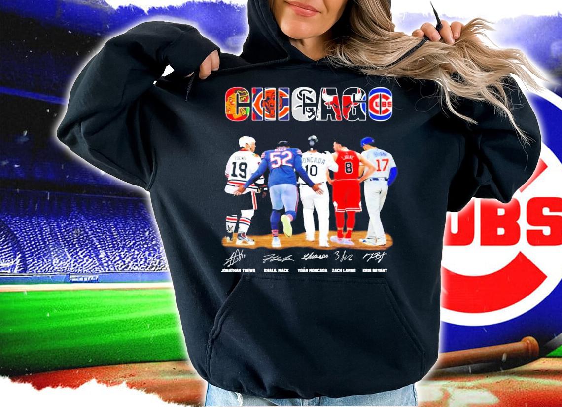 Chicago Toews Mack Moncada Lavine Bryant signatures shirt hoodie