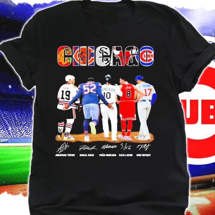 Chicago Toews Mack Moncada Lavine Bryant signatures shirt shirt