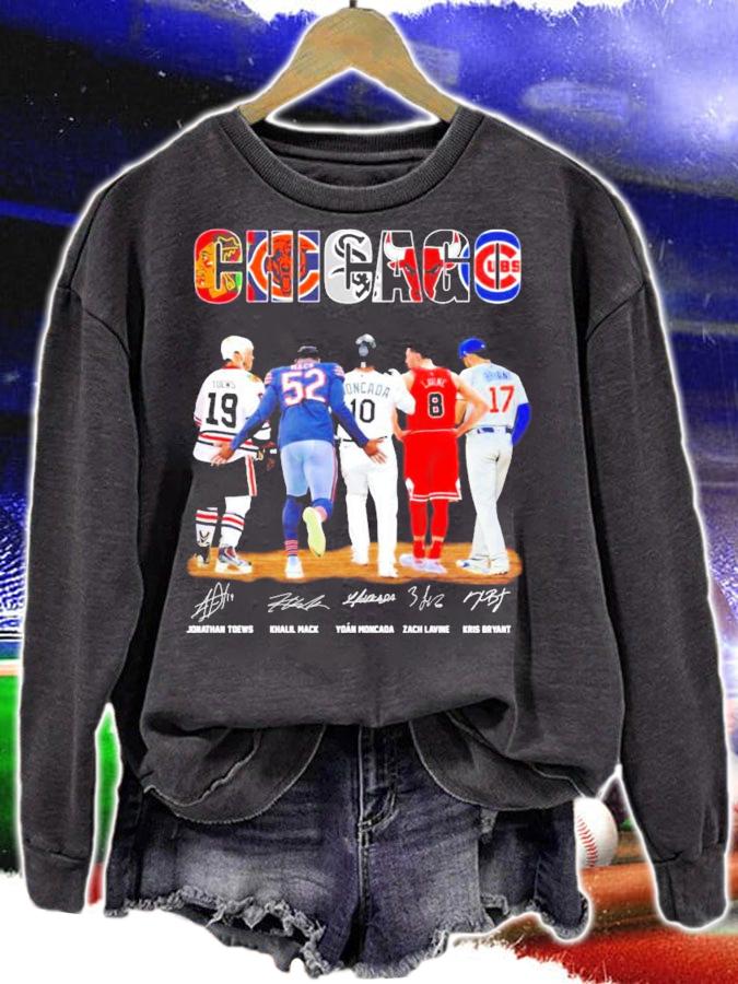 Chicago Toews Mack Moncada Lavine Bryant signatures shirt sweatshirt