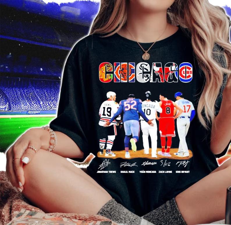 Chicago Toews Mack Moncada Lavine Bryant signatures shirt woman shirt