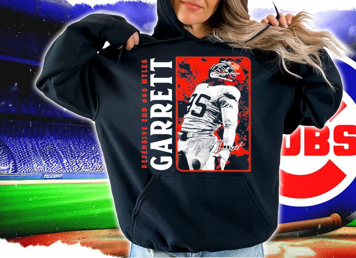 Defensive End #95 Myles Garrett Cleveland Football Shirt hoodie