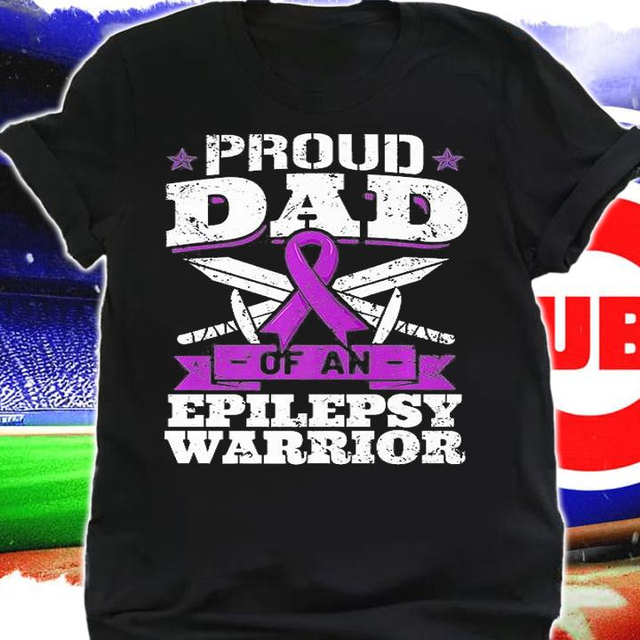 Epilepsy Warrior Dad Proud Epilepsy Awareness T-Shirt shirt