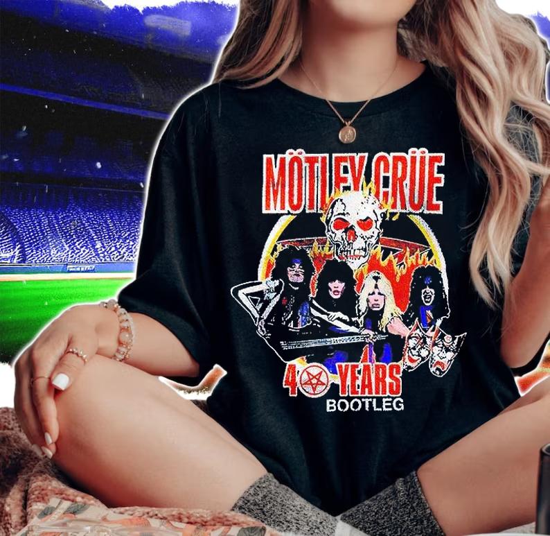 Motley Crue 40 years bootleg T-shirt
