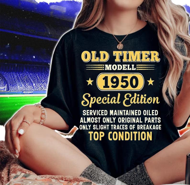 Old Timer Modell 1950 Special Edition Funny T-Shirt woman shirt