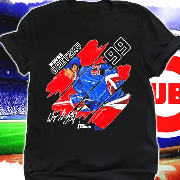 Wayne Gretzky New York signature t-shirt