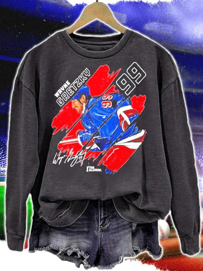 Wayne Gretzky New York signature t-shirt