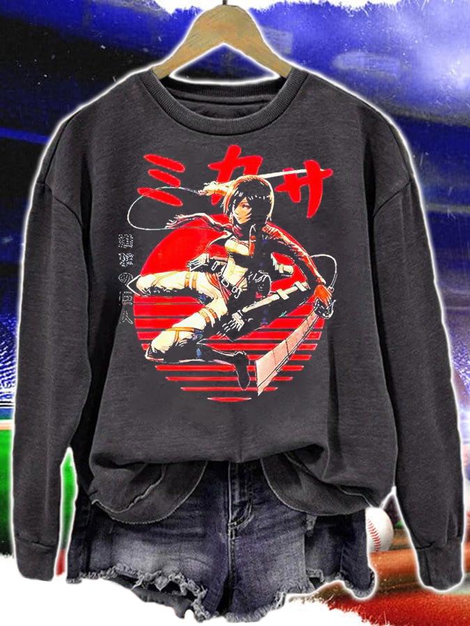 Atos Mikasas Anime manga character for fan T-shirt sweatshirt