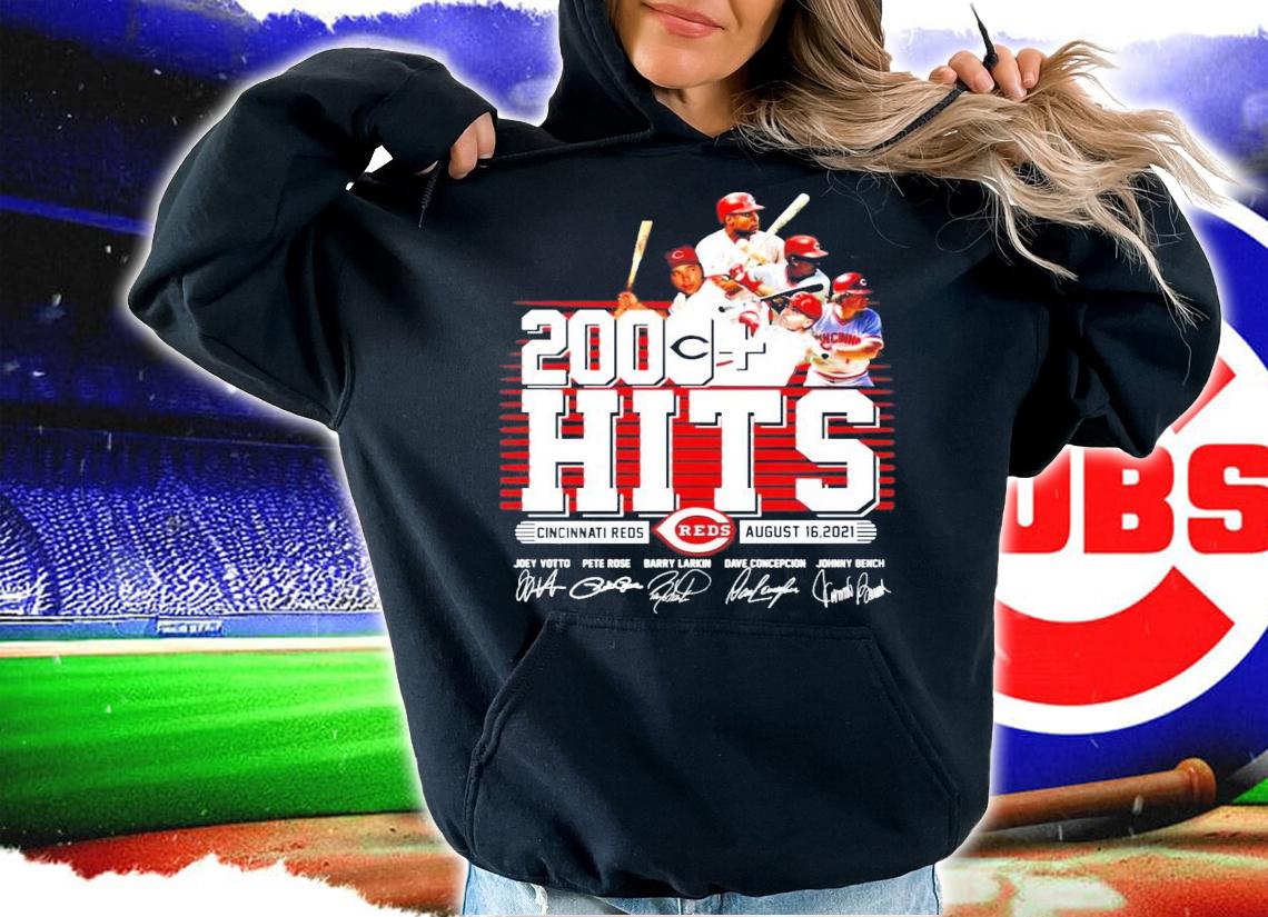 Cincinnati Reds 2000 Hits signatures shirt hoodie