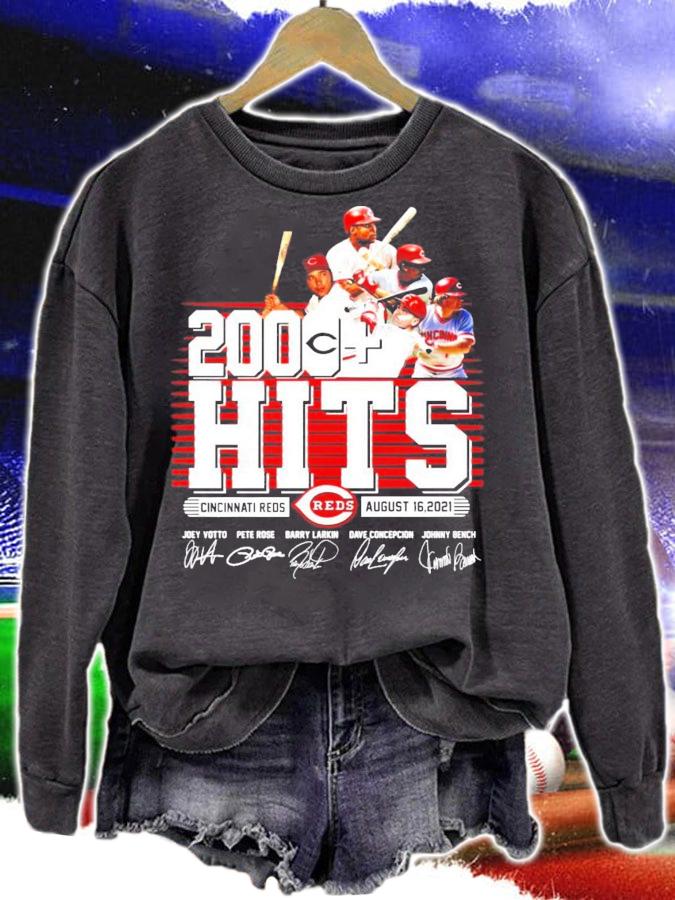 Cincinnati Reds 2000 Hits signatures shirt sweatshirt